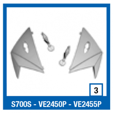 Shark top vents (pair) BLK S700s 2012