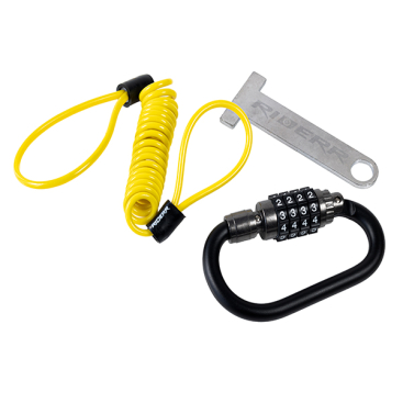 RIDERR HELMET LOCK BLACK YELLOW