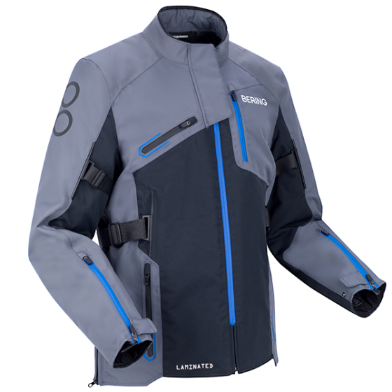 BERING JACKET OXYGEN GREY/BLACK/BLUE BERING JACKET OXYGEN GREY/BLACK/BLUE