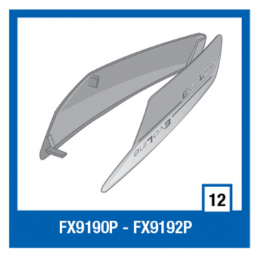 Evoline S3 Chin Cover Plates Matt BMA