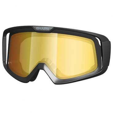 Shark Mirror Orange Lens Raw Goggle