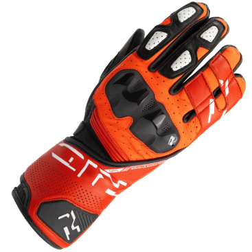 RICHA RS-86 GLOVES RED/RED FLUO