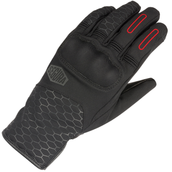 SEGURA NATCHO LADY GLOVES BLACK/RED SEGURA NATCHO LADY GLOVES BLACK/RED