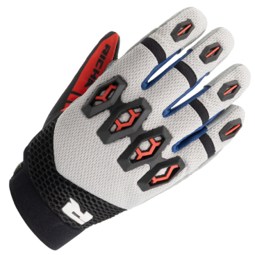 RICHA R-MX GLOVES GREY RED
