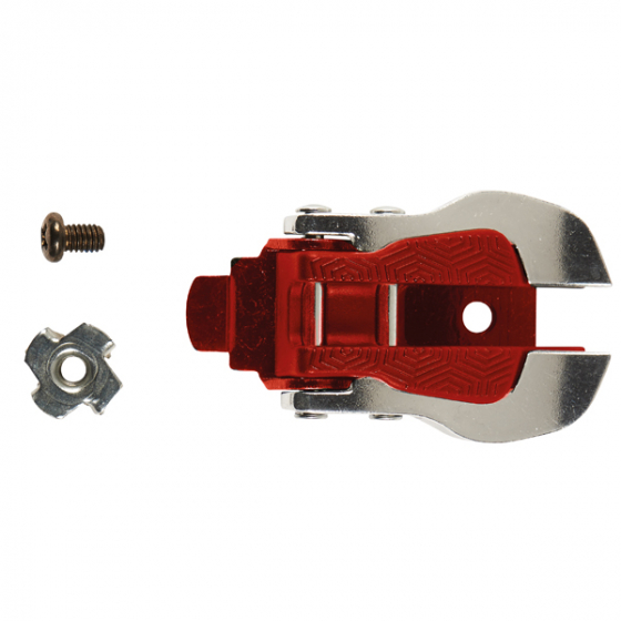 TCX Aluminium + Nylon Buckle Slv/Red