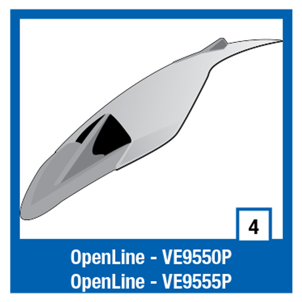 Openline High Ventil Kit WHT : Nevis