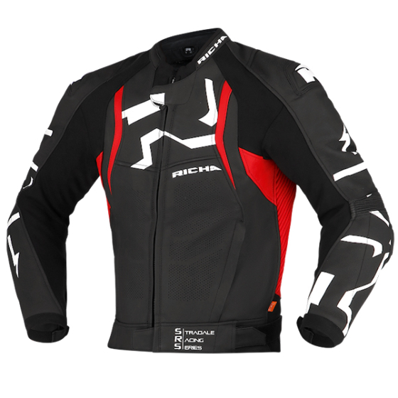 RICHA STRADALE JACKET BLACK/RED RICHA STRADALE JACKET BLACK/RED