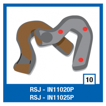 Shark dark grey cheek pad S500 Air