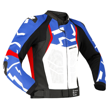 RICHA STRADALE JKT BLUE/WHT/BLK/RED