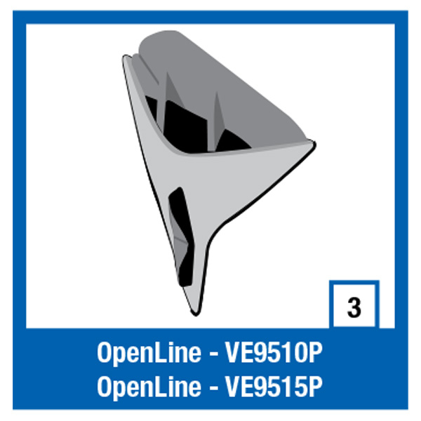 Openline Low Ventil Kit BLK : Nevis