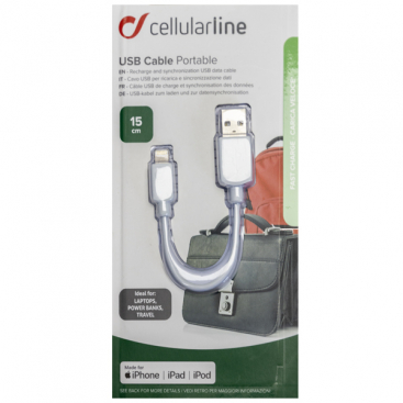 TRAVEL USB MFI DATAC IPH5-SHORT CABLE