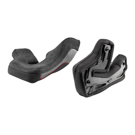 NOLAN N60-6 CHEEK PADS BLACK-RED NOLAN N60-6 CHEEK PADS BLACK-RED