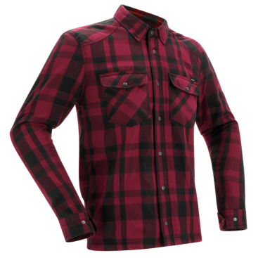 RICHA FOREST SHIRT BLACK/BURGUNDY