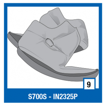 Shark cheek pad S900 red 3 stud