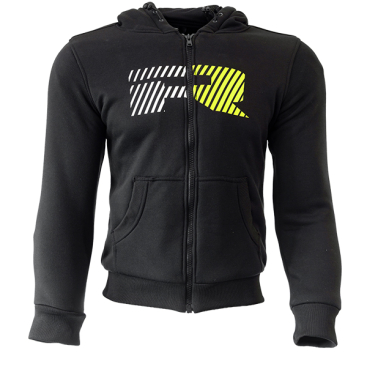 RICHA TITAN LOGO HOODIE BLK/YELFLUO