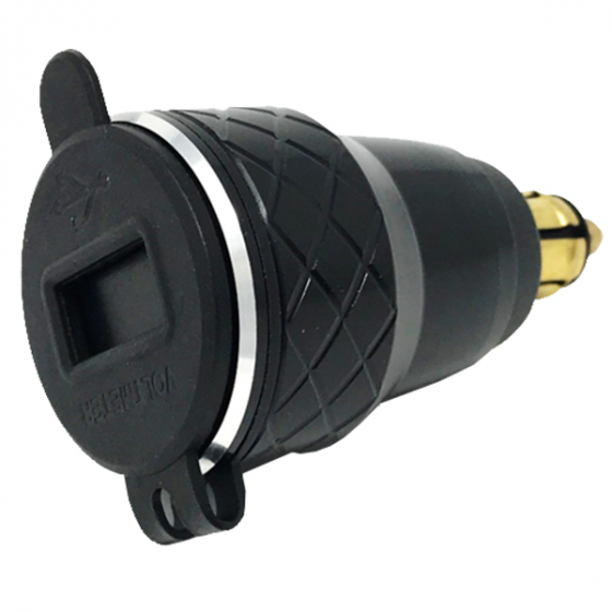 INTERPHONE DIN ADAPTER - 2 USB 4.2A ALU