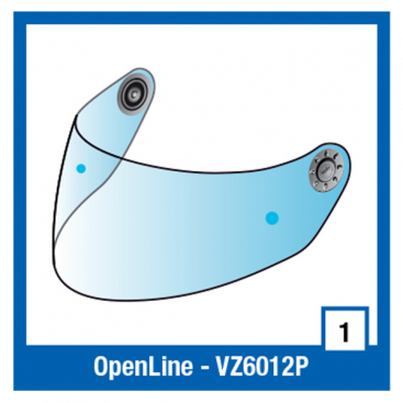 Shark S900/7/8/6/RIDILL Clear Pinlock Visor only