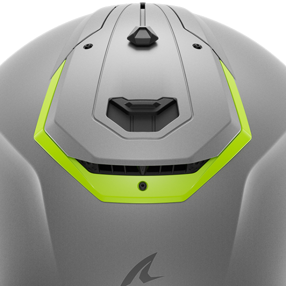 SHARK HIGH VENT FLUO YELLOW/SLV SPARTAN RS