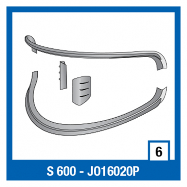 Shark window rubbers kit S800