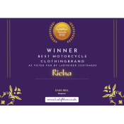 RICHA & D3O Voted BEST by LADIES RICHA & D3O Voted BEST by LADIES