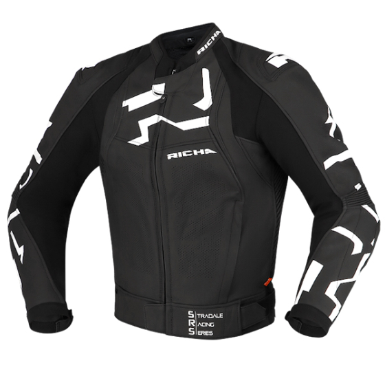 RICHA STRADALE JACKET BLACK/WHITE RICHA STRADALE JACKET BLACK/WHITE