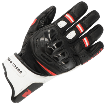 RICHA STRADALE STEALTH GLOVES B/W/R