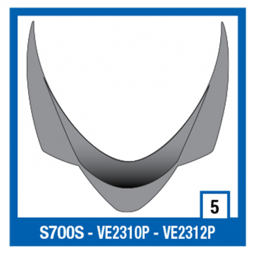 Shark rear venturi BLK S700s 2012