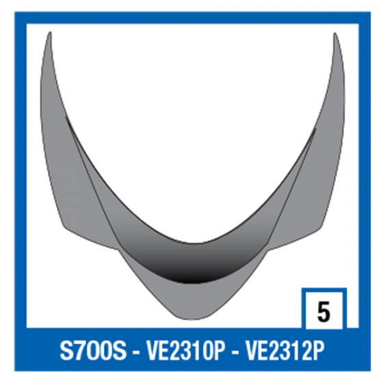 Shark Rear vent WHT S700