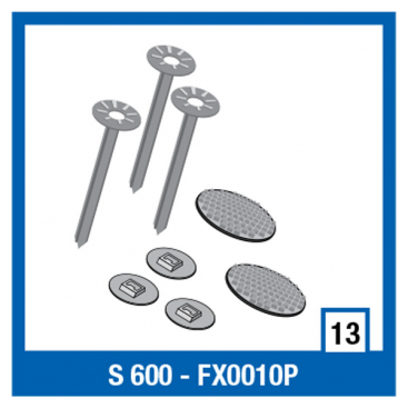 Shark remov.cheek pads clips (all)