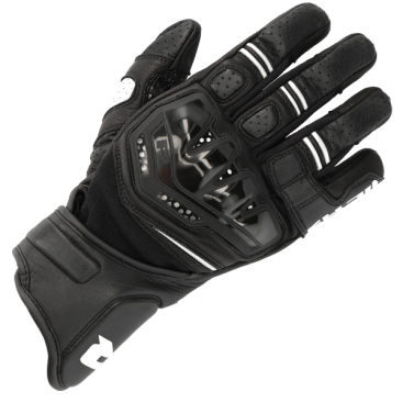 RICHA STRADALE STEALTH GLOVES BLK/WHT