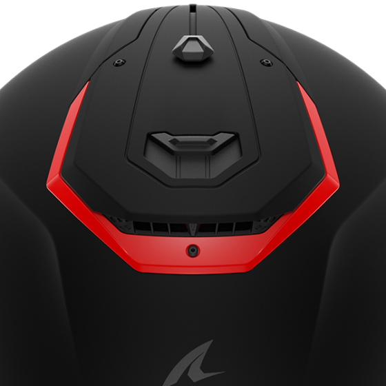 SHARK HIGH VENT BLK MAT ORG  SPARTAN RS