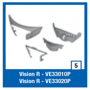 Shark lower vent BLK Vision-R