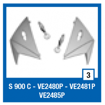 Shark upper vents (pair) BLK S900c 2012