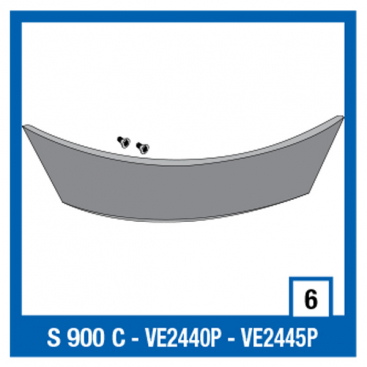 Shark rear vent Central Chrome S900